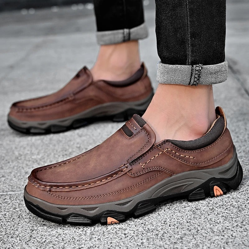 Shoes Elegantes in Leather Slip-On