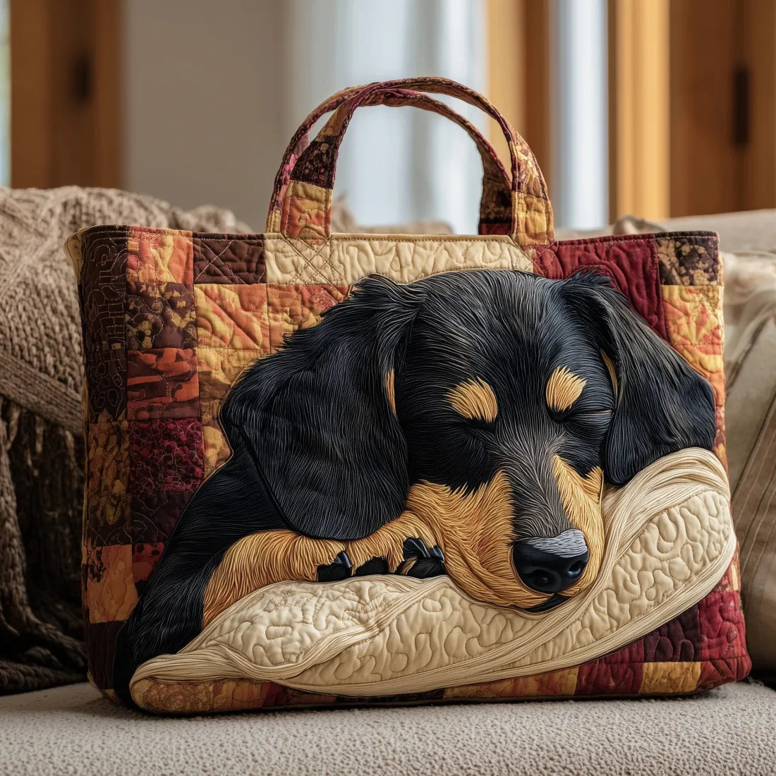 Sac artisanal avec Teckel