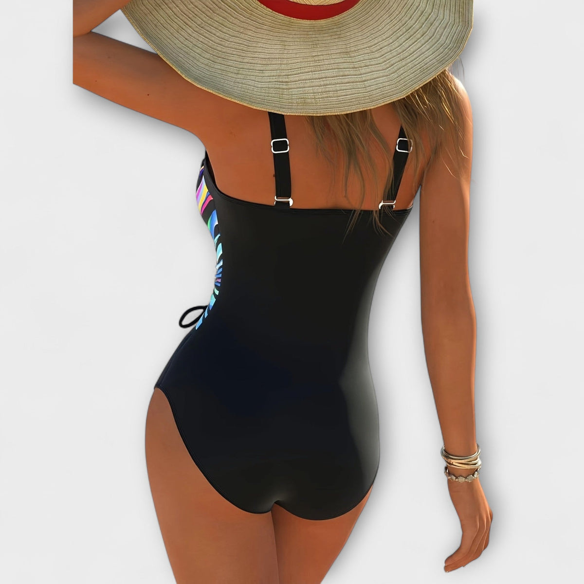 Swimsuit tendance haute élasticité with détail croisé l'avant