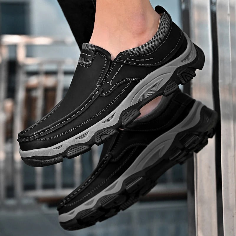 Shoes Elegantes in Leather Slip-On