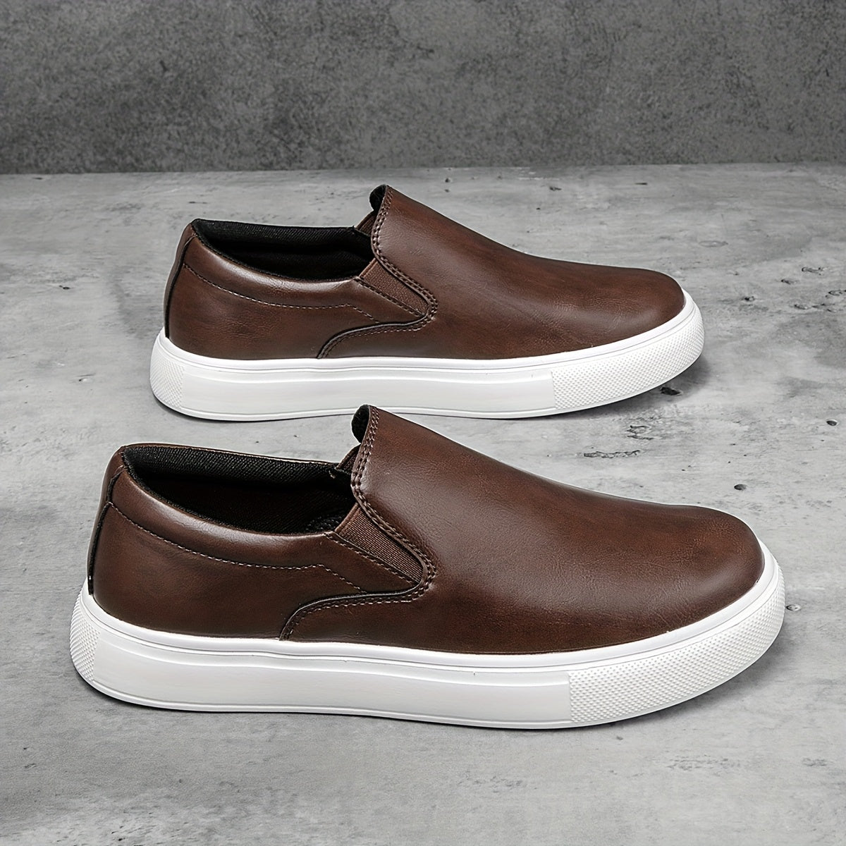 Casual Shoes in Leather enfiler