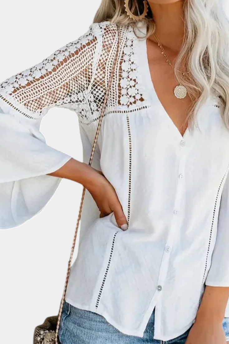 Hope | Sunwoven Lace Blouse