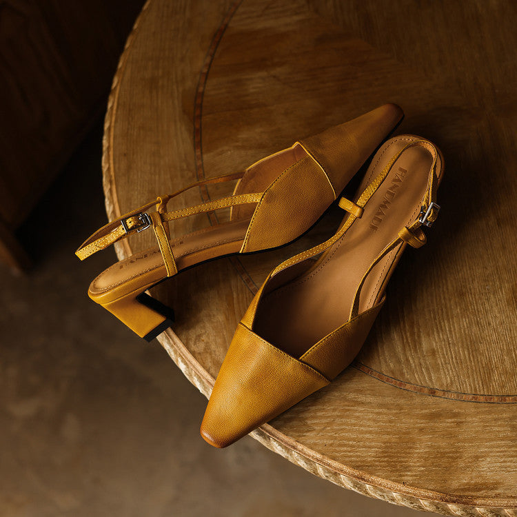 Serelle | Escarpins slingback en cuir
