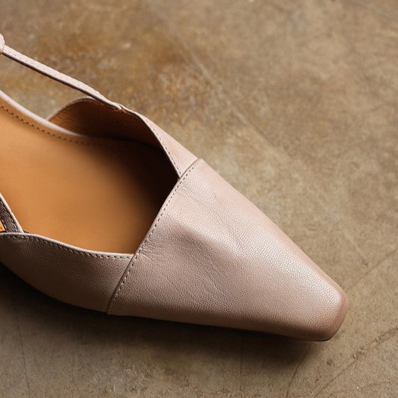 Serelle | Escarpins slingback en cuir