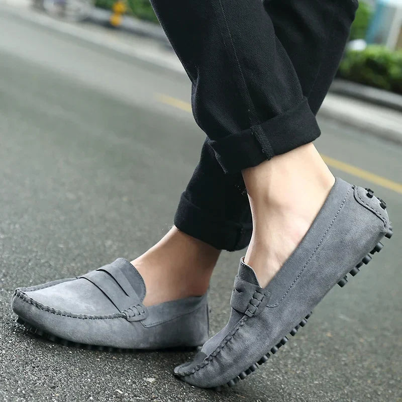 Mocassins décontractés en daim