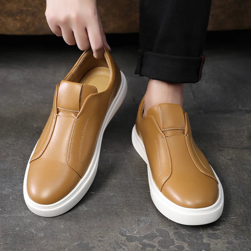 Shoes in Leather Casual enfiler