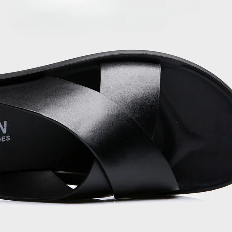 Sandals in Leather Elegantes