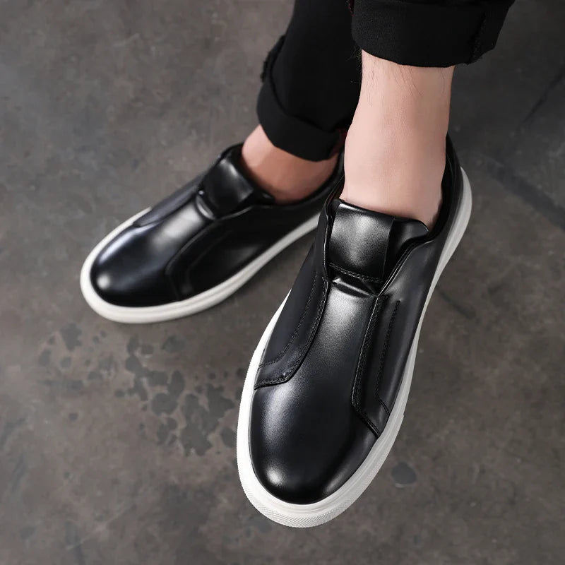 Shoes in Leather Casual enfiler