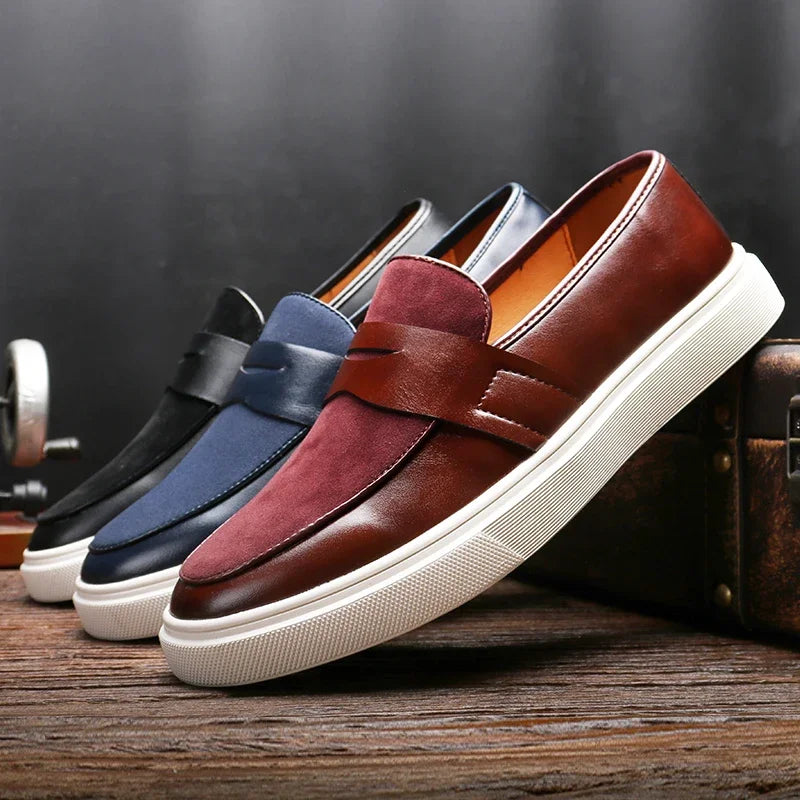 Loafers in Leather of Naples