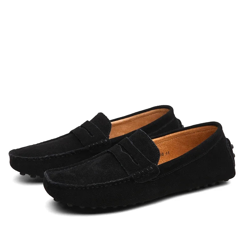 Mocassins décontractés en daim