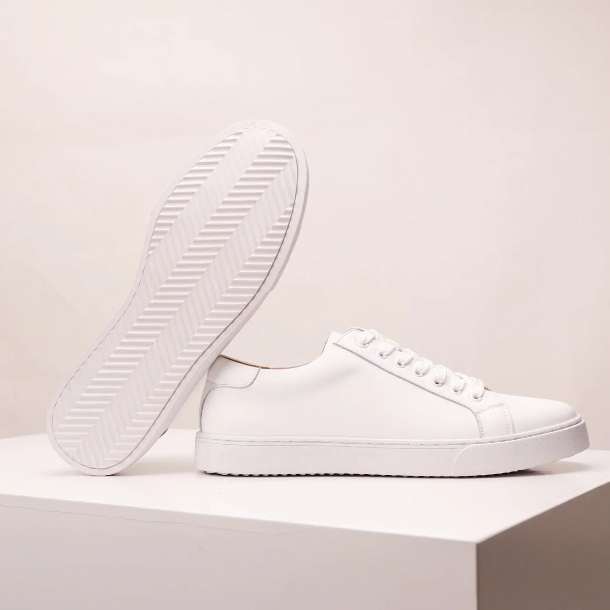 Sneakers in Leather Véritable