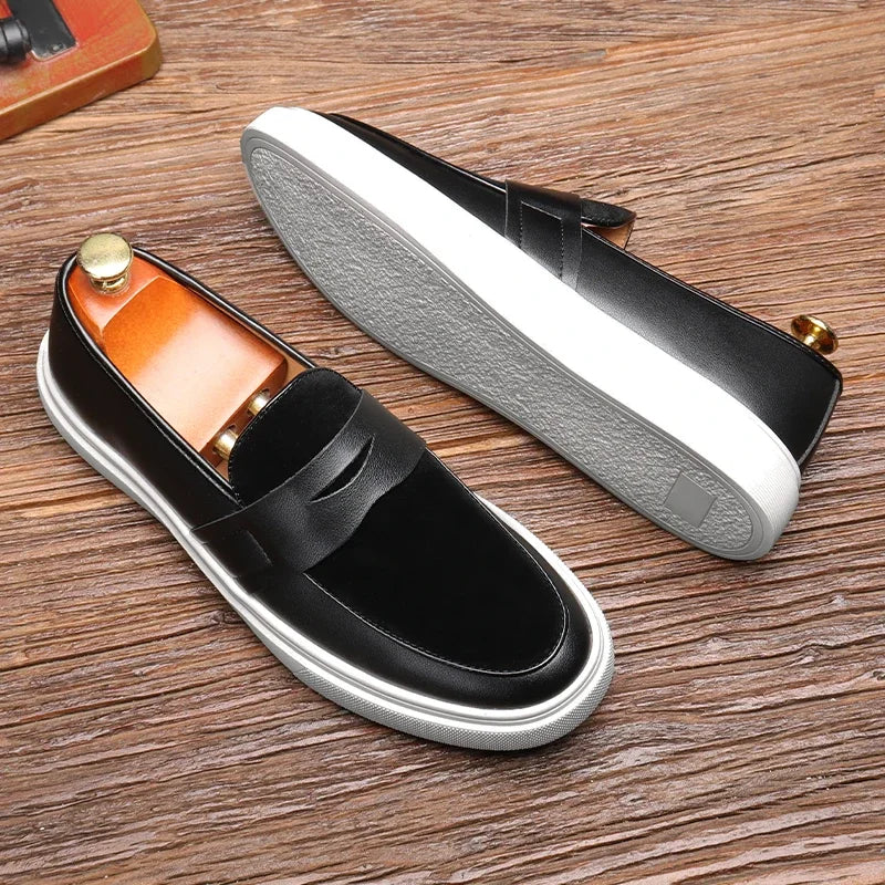 Loafers in Leather of Naples