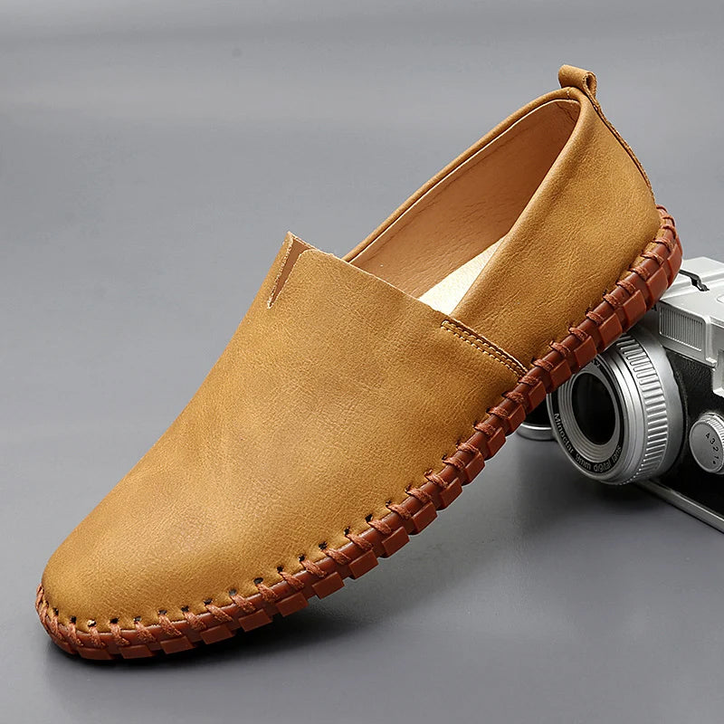 Loafers in Leather Santorin
