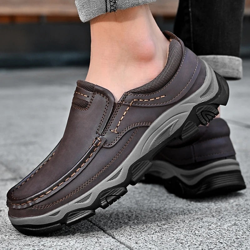 Shoes Elegantes in Leather Slip-On