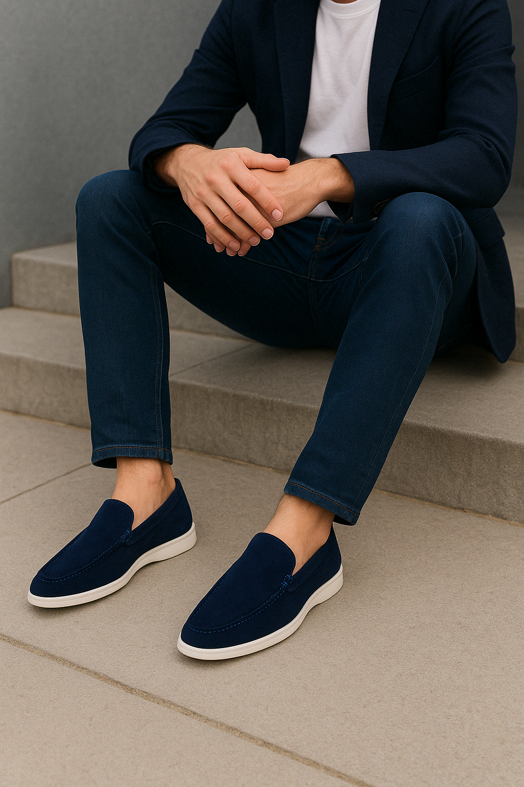 Mocassins chics en daim