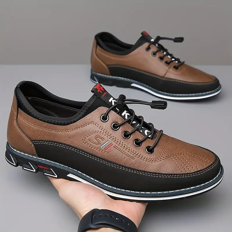 Shoes Oxford in Leather of qualité Handcrafted