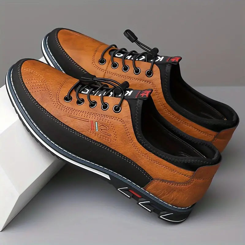 Shoes Oxford in Leather of qualité Handcrafted