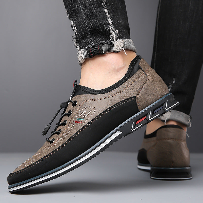 Shoes Oxford in Leather of qualité Handcrafted