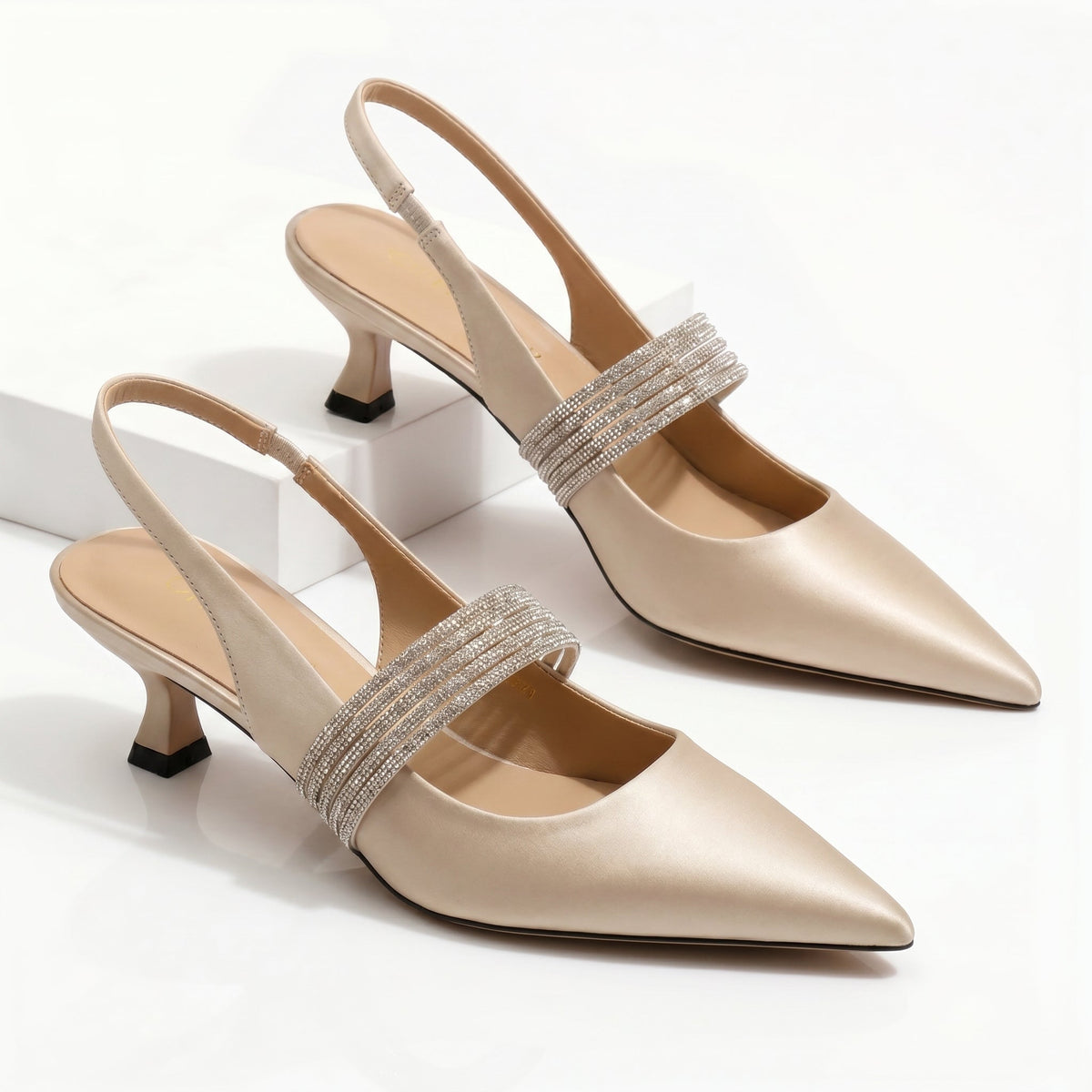 Harlow | Escarpins Chatons en Cristal