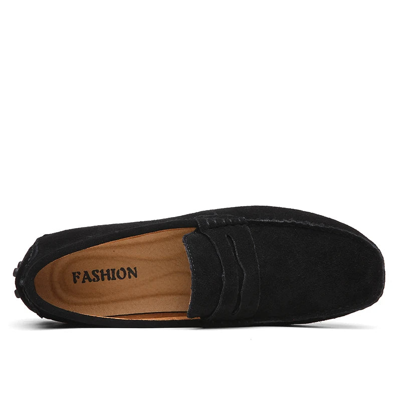 Mocassins décontractés en daim