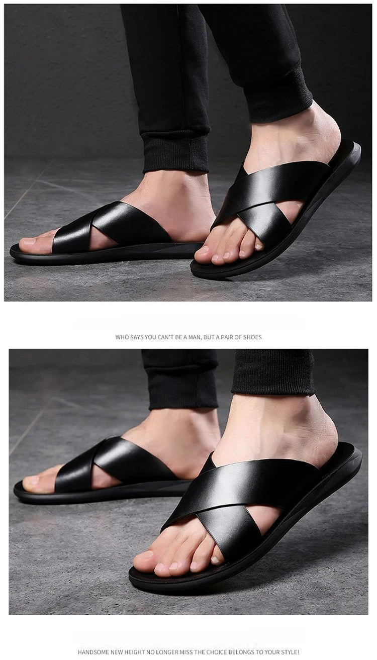 Sandals in Leather Elegantes