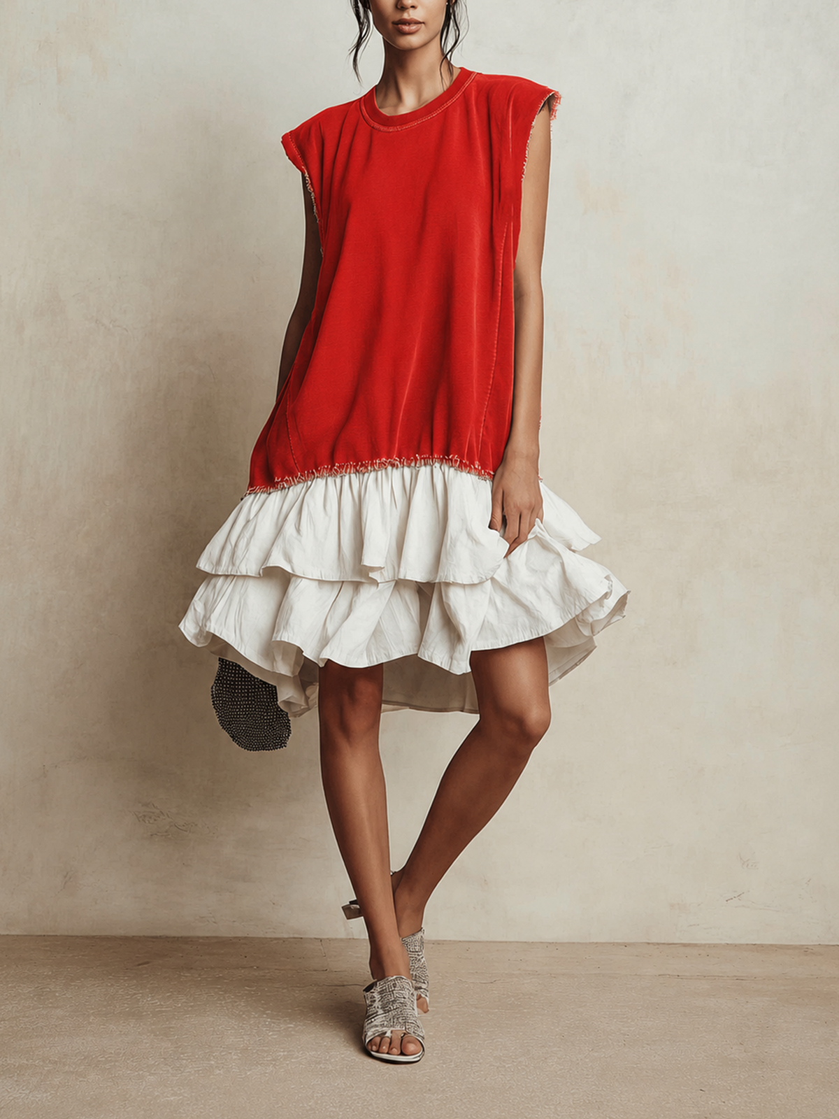 Ilaria | Casual Color Block Dress, Loose Fit, Vacation Style