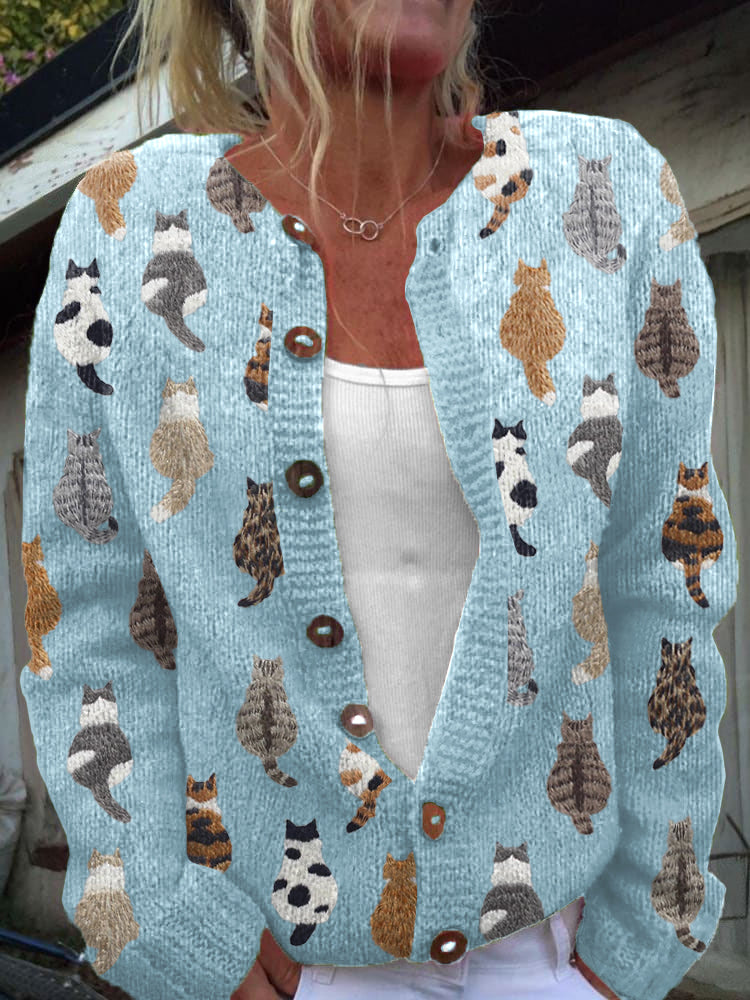 | Le gilet imprimé chat