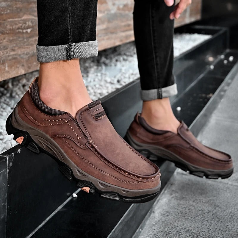 Shoes Elegantes in Leather Slip-On