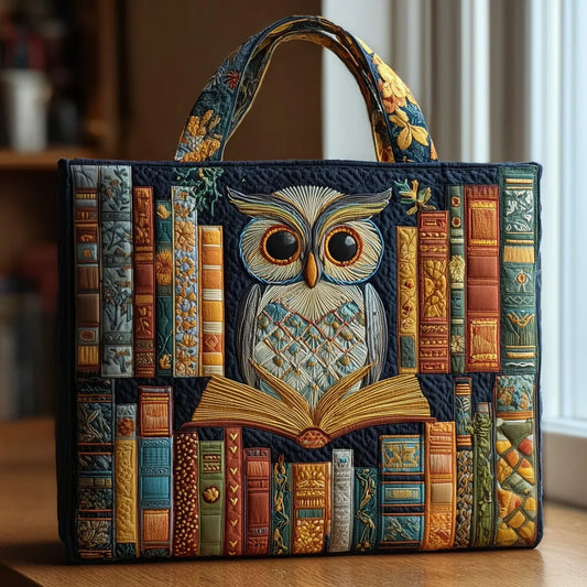 Handcrafted Bag Owl between Anciens Books