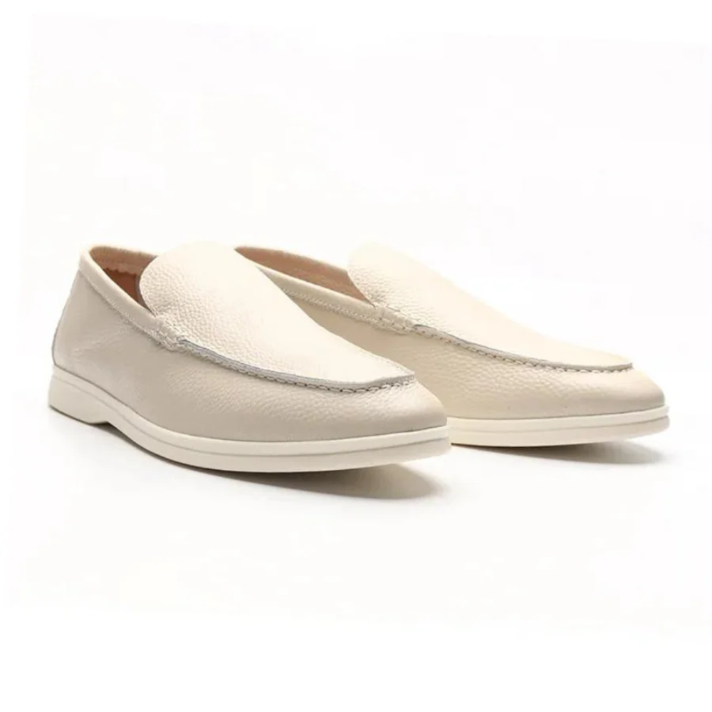 Loafers in Leather of vache
