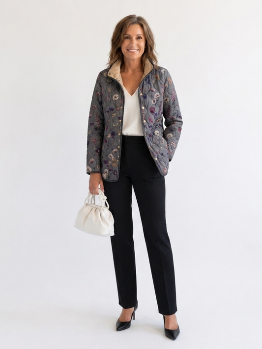 | Quilted Jacket with Dried Flowers Nathalie