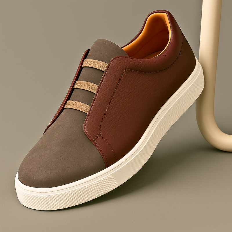 Baskets en cuir premium