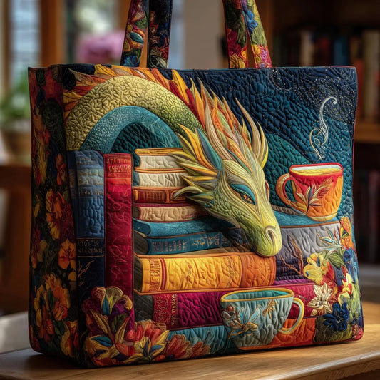 Sac à dos Dragon artisanal avec livres et tasses