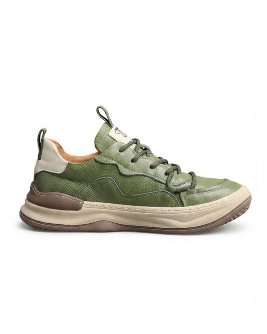 Chaussures en cuir à semelles épaisses