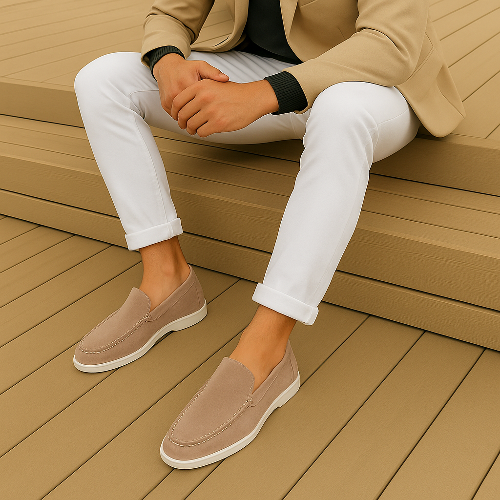 Mocassins chics en daim