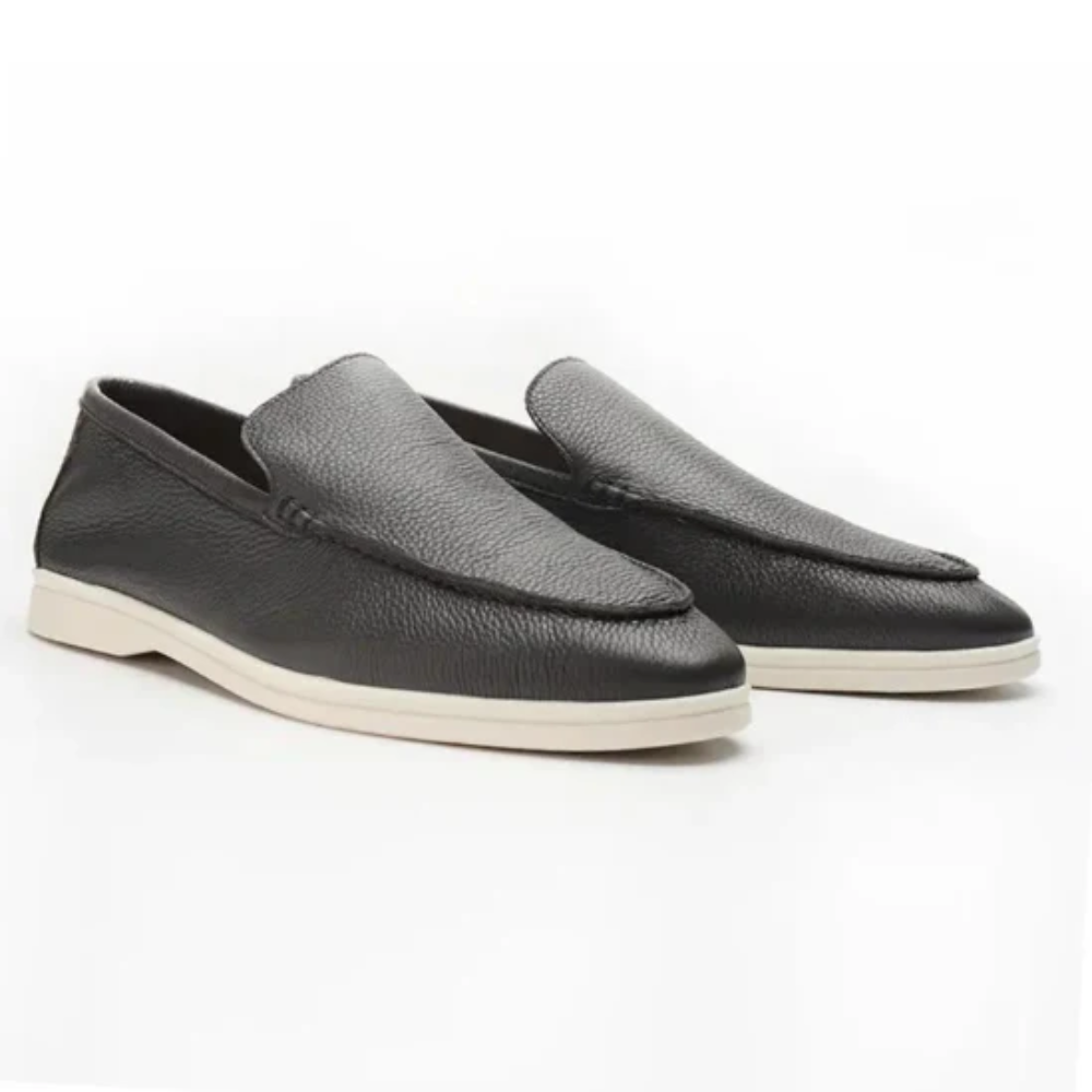 Loafers in Leather of vache