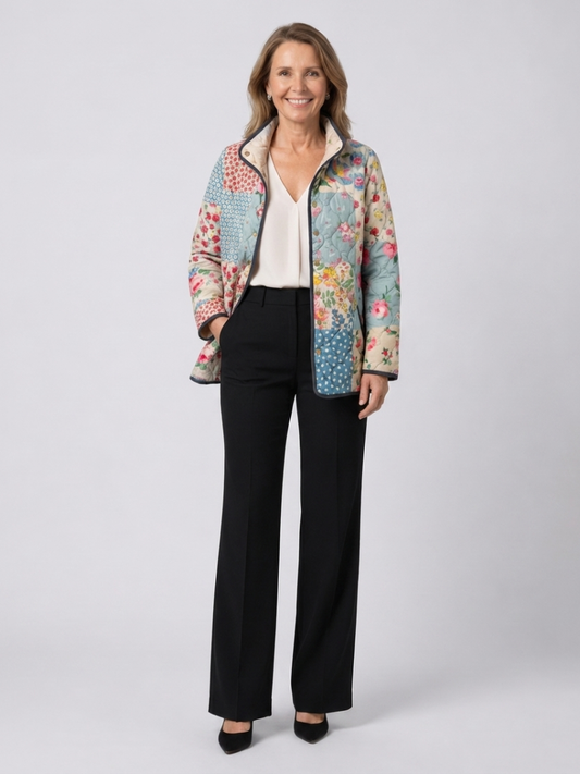Quilted Floral Patchwork Jacket Chloé