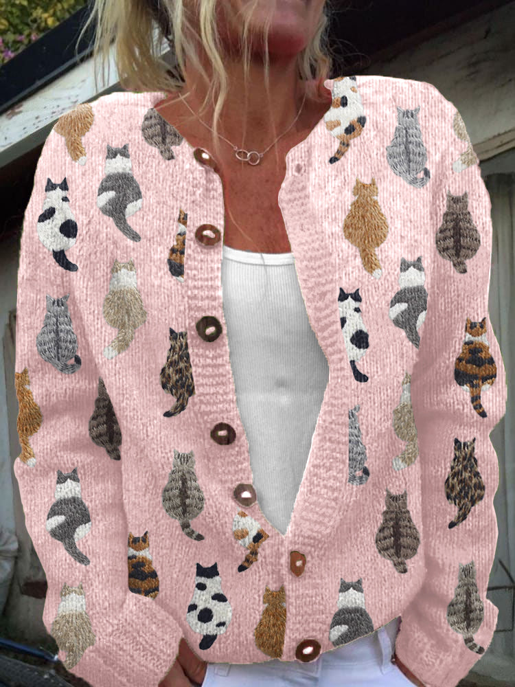 | Le gilet imprimé chat