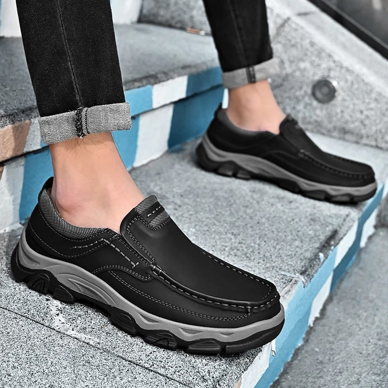 Shoes Elegantes in Leather Slip-On