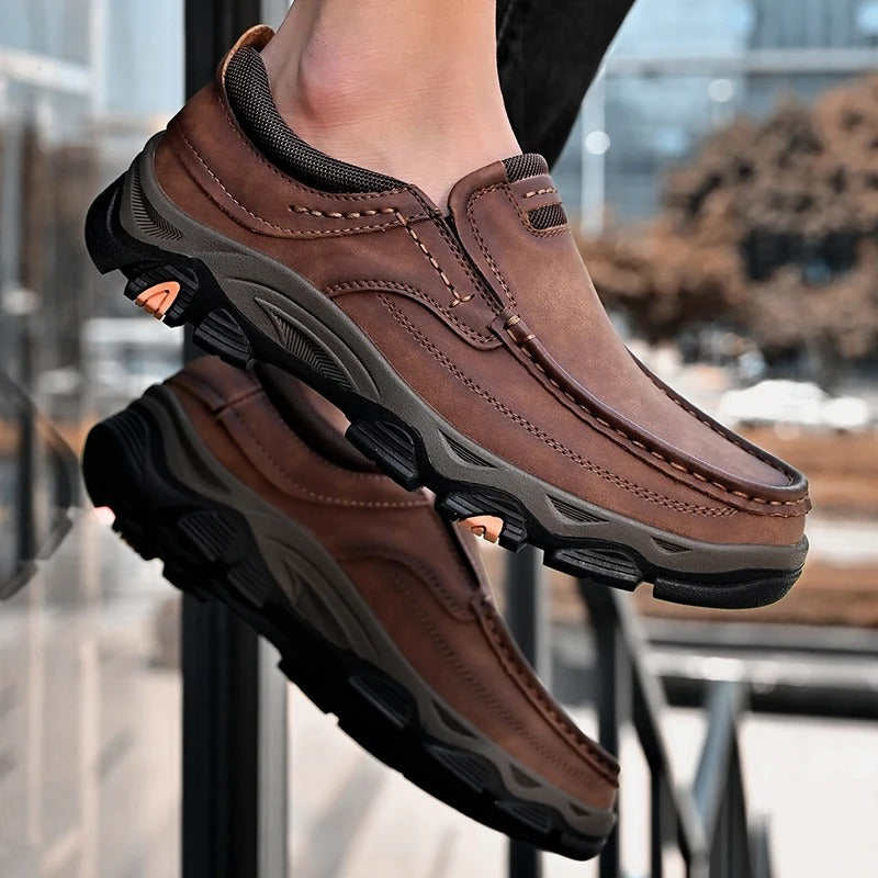 Shoes Elegantes in Leather Slip-On