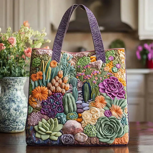 Handcrafted Bag Garden of Succulents