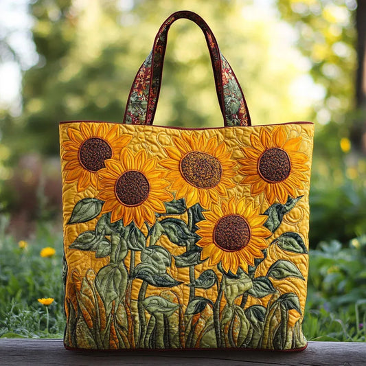Classic Bag with impression of Sunflower