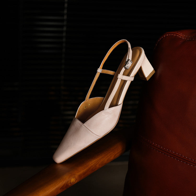 Serelle | Escarpins slingback en cuir