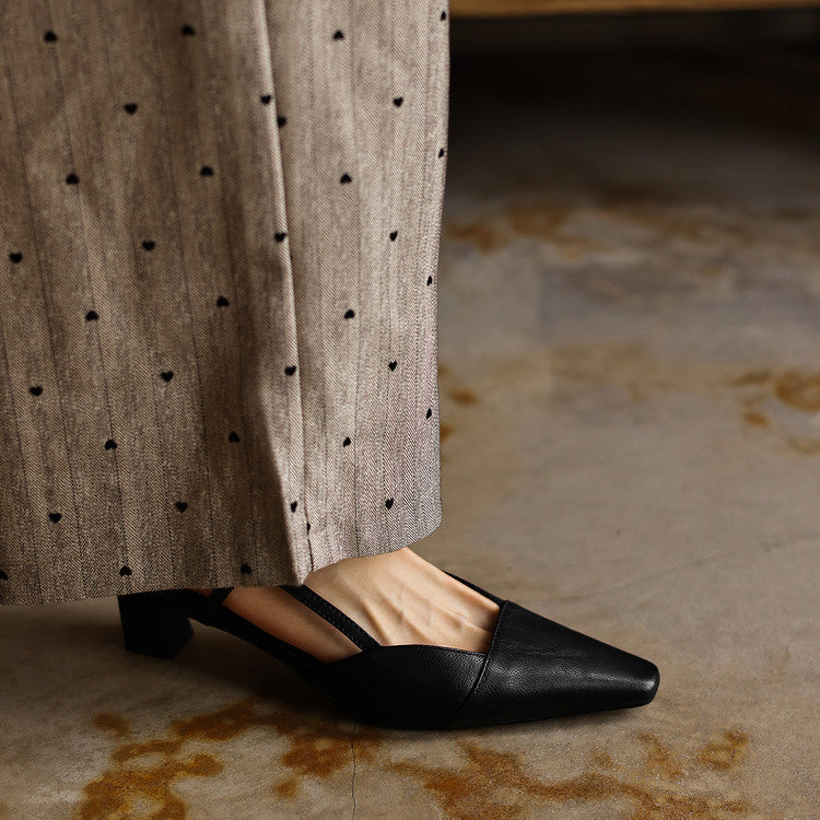 Serelle | Escarpins slingback en cuir
