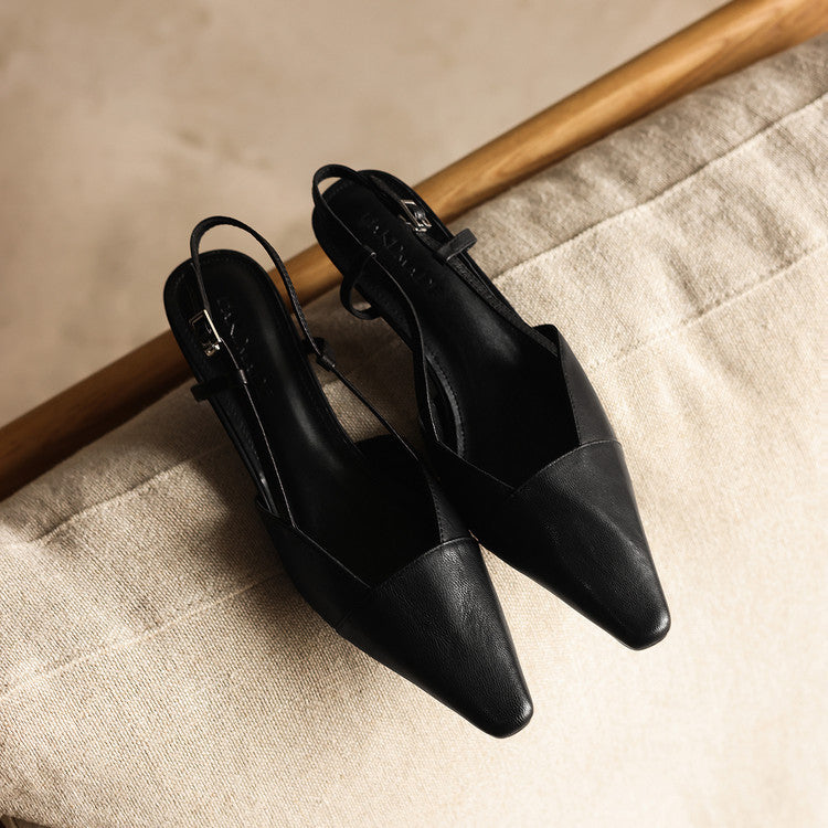 Serelle | Escarpins slingback en cuir