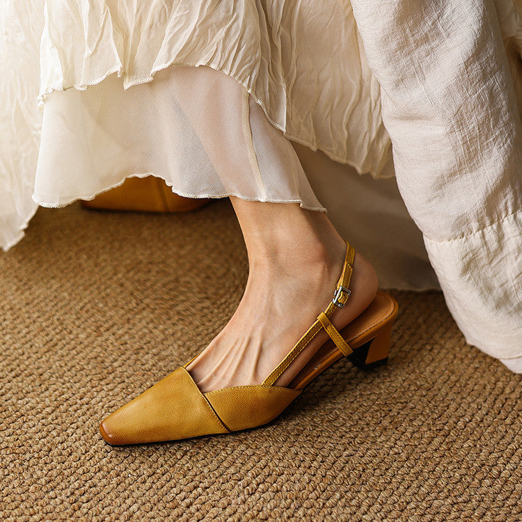 Serelle | Escarpins slingback en cuir