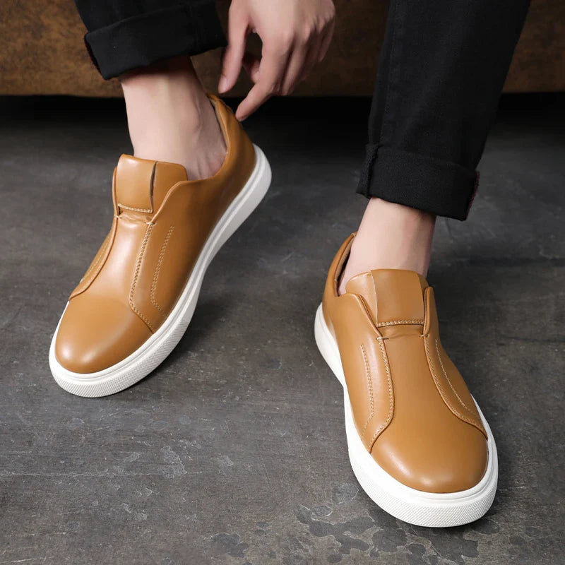 Shoes in Leather Casual enfiler