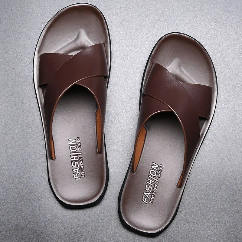 Sandals in Leather Elegantes