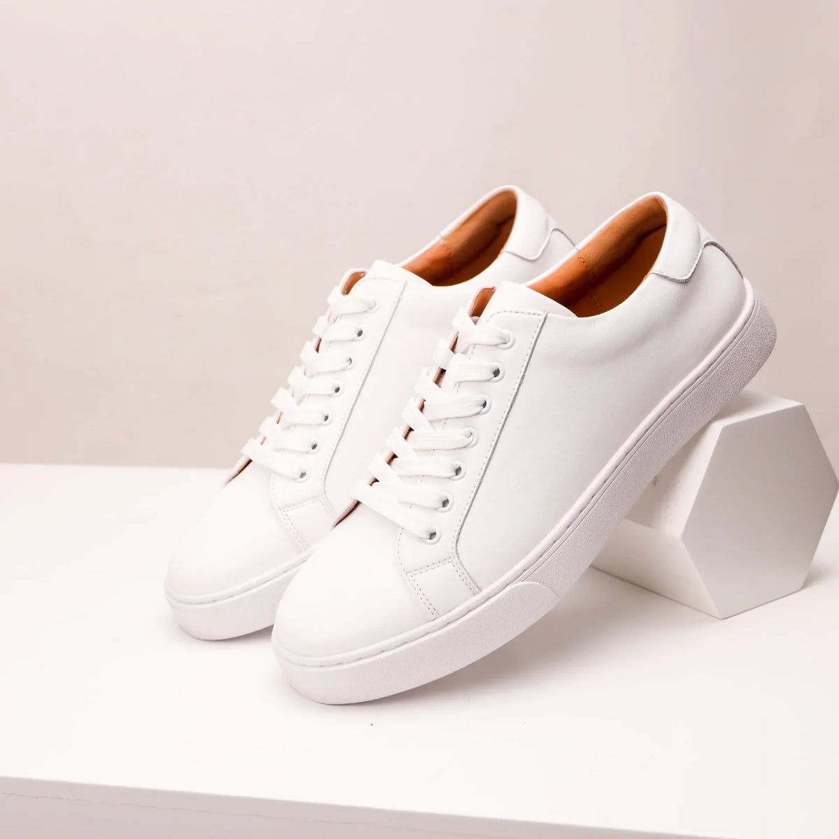 Sneakers in Leather Véritable