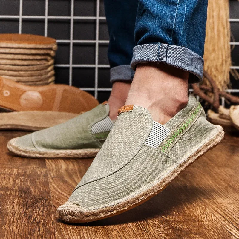 Espadrilles in Linen Elegant